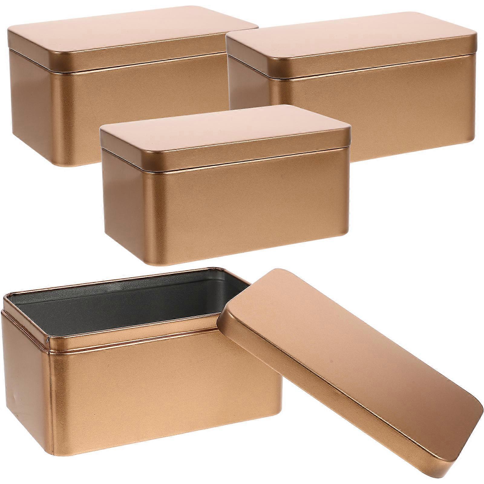 Cookie Box Metal Tins Storage Box for Home 16Pcs Tin Containers with Lids