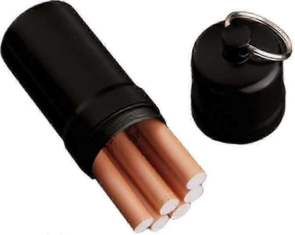 Ten Cigarette Packs,portable Waterproof Cigarette Cans, (black)