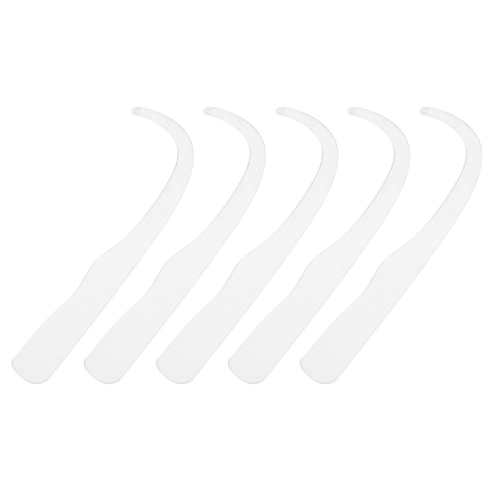 Acrylic Earring Try Sticks for Jewelry Display 20Pcs Transparent Bend Style