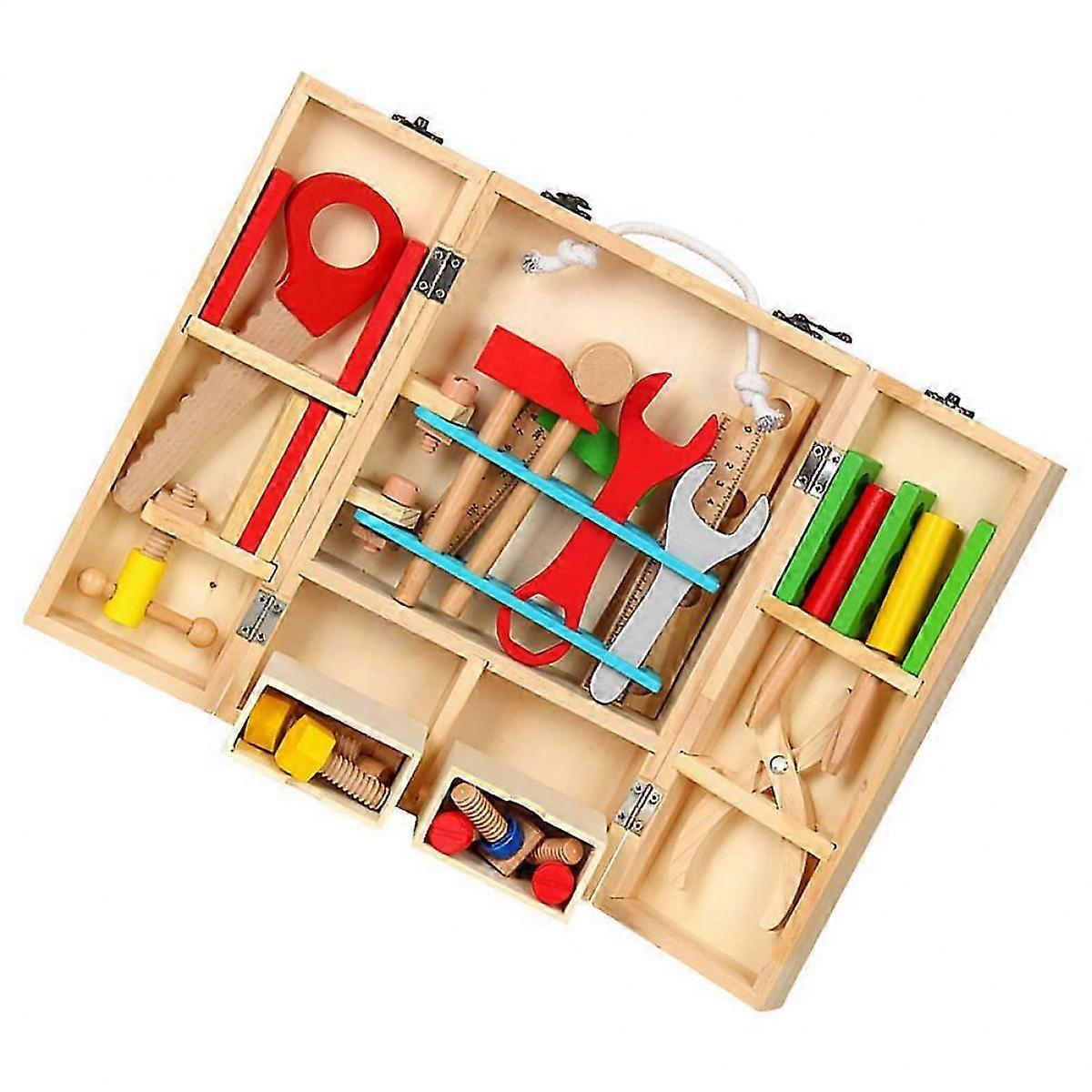 Wood Maintenance Tool Set for Pretend Play – Inspire Creativity and Exploration for Boys, Ideal Birthday Young Engineers