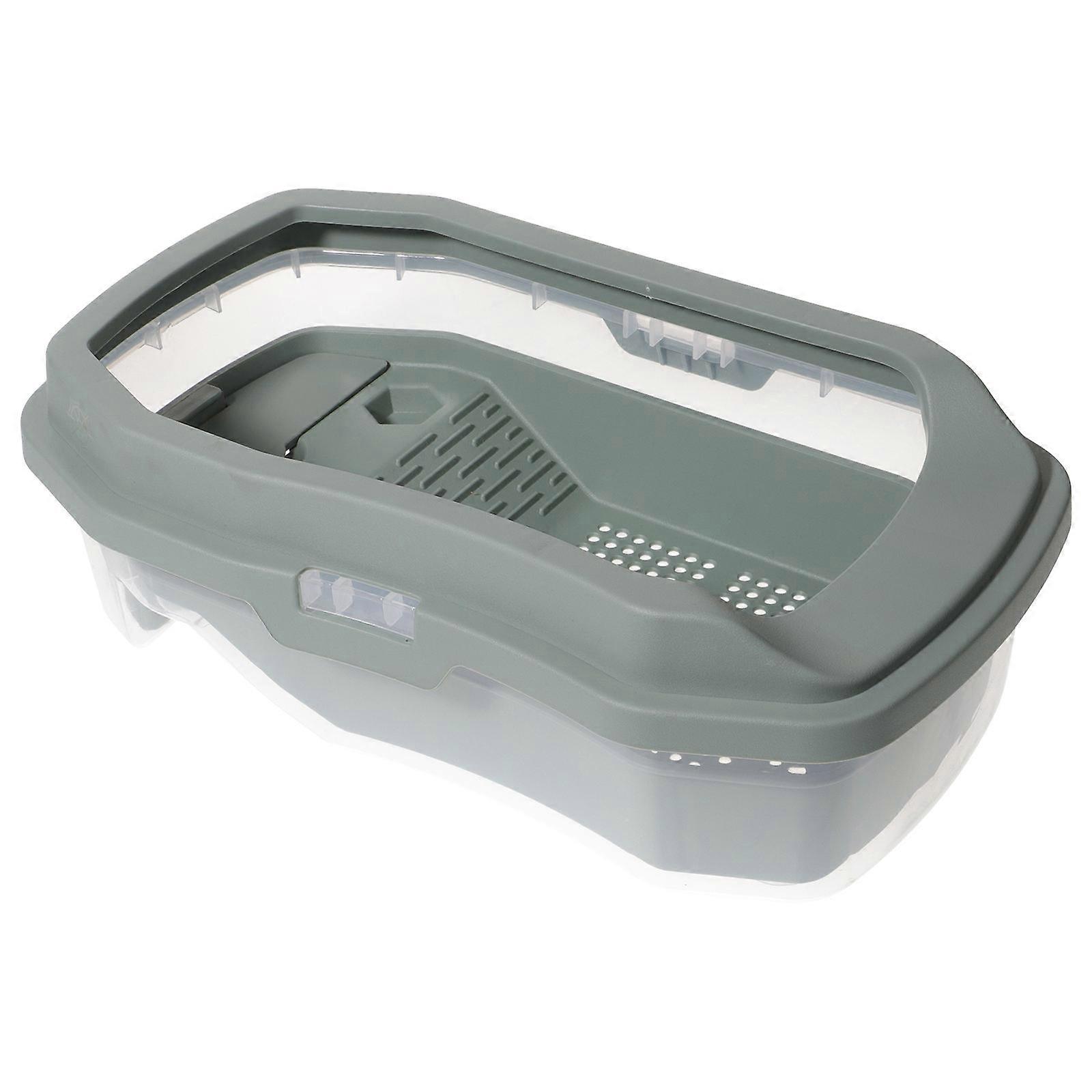 Reptile Habitat Turtle Tank Plastic with Multi-Use Function 3Pcs