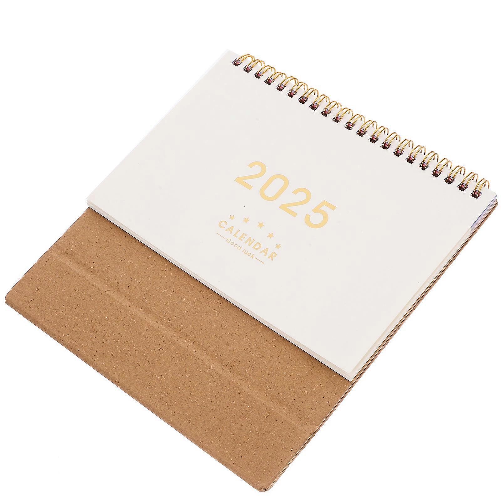Rectangular Mini Simple Desk Calendar Conference .47X6.37X3.34in Marking Important Events 1Pcs