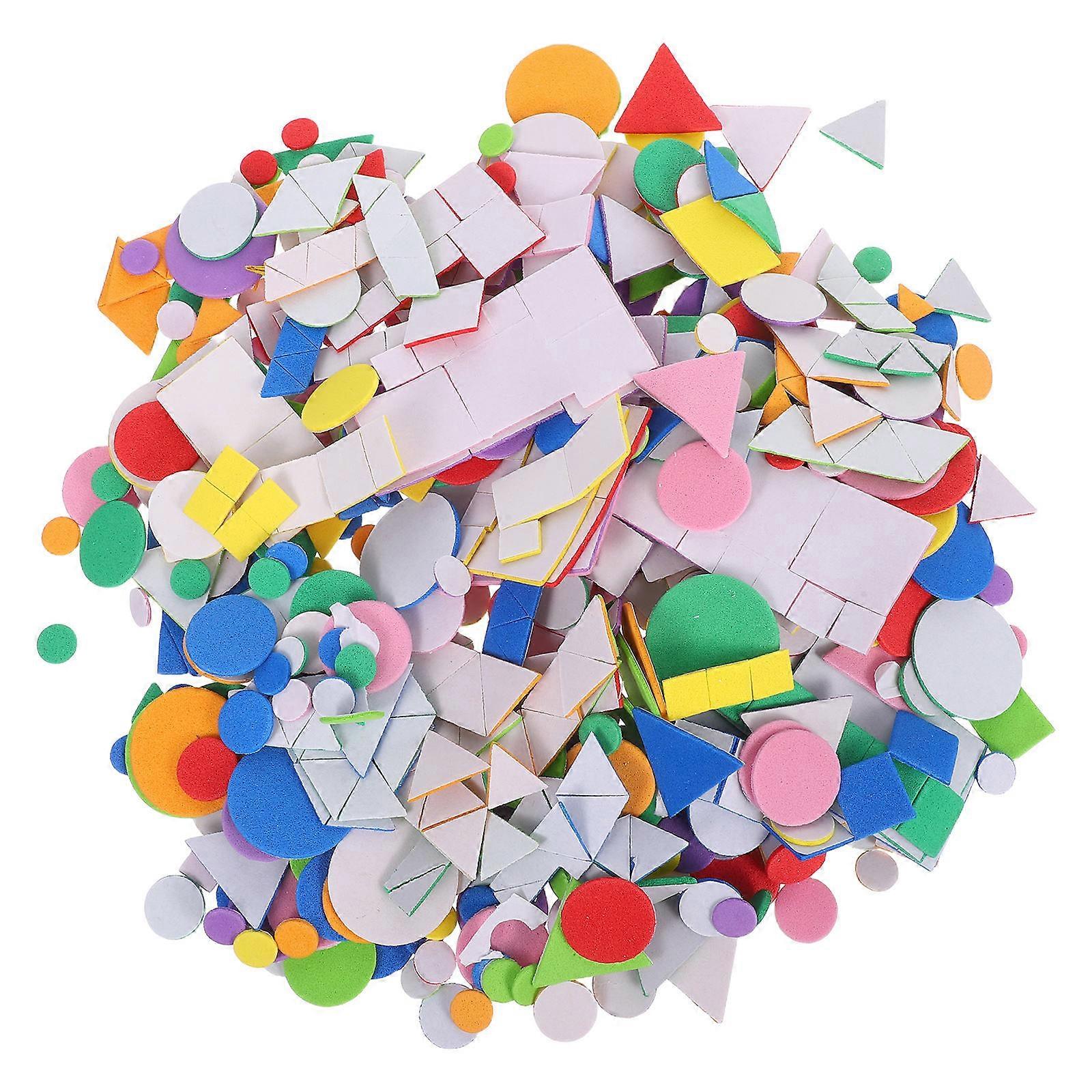 Geometric Foam Stickers for Decoration 2880Pcs Eva Assorted