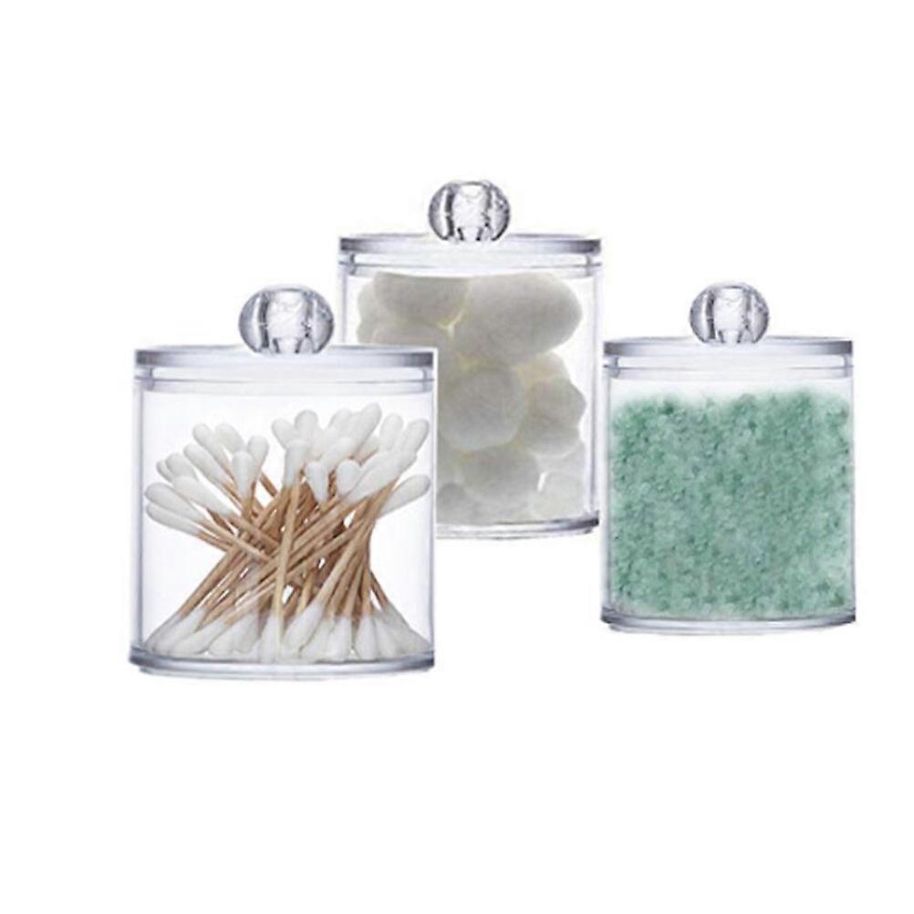 Transparent Cotton Swab Storage Box for Makeup 6Pcs Pack