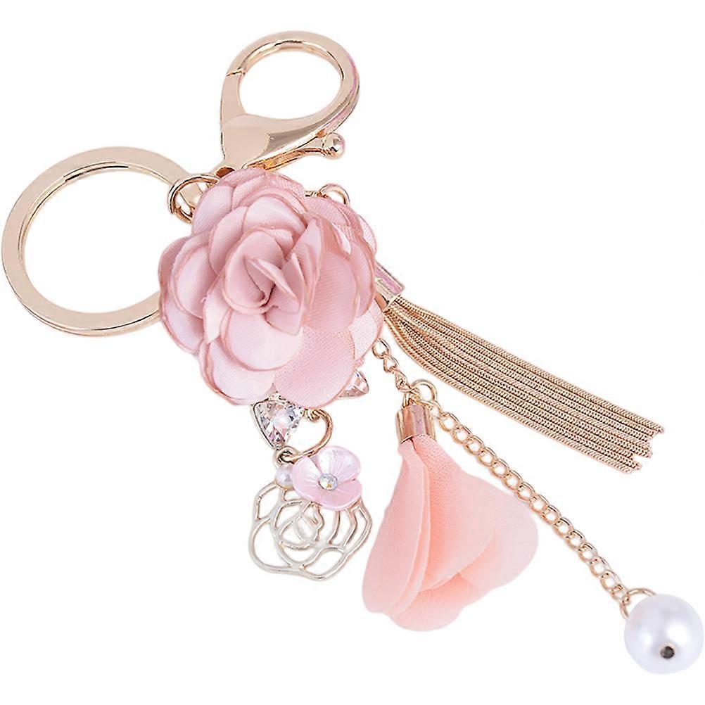 Lightweight 3Pcs Metal Keychains With Rose Flower Design For All Ages 16.5X4X4CM Suitable For Gifts