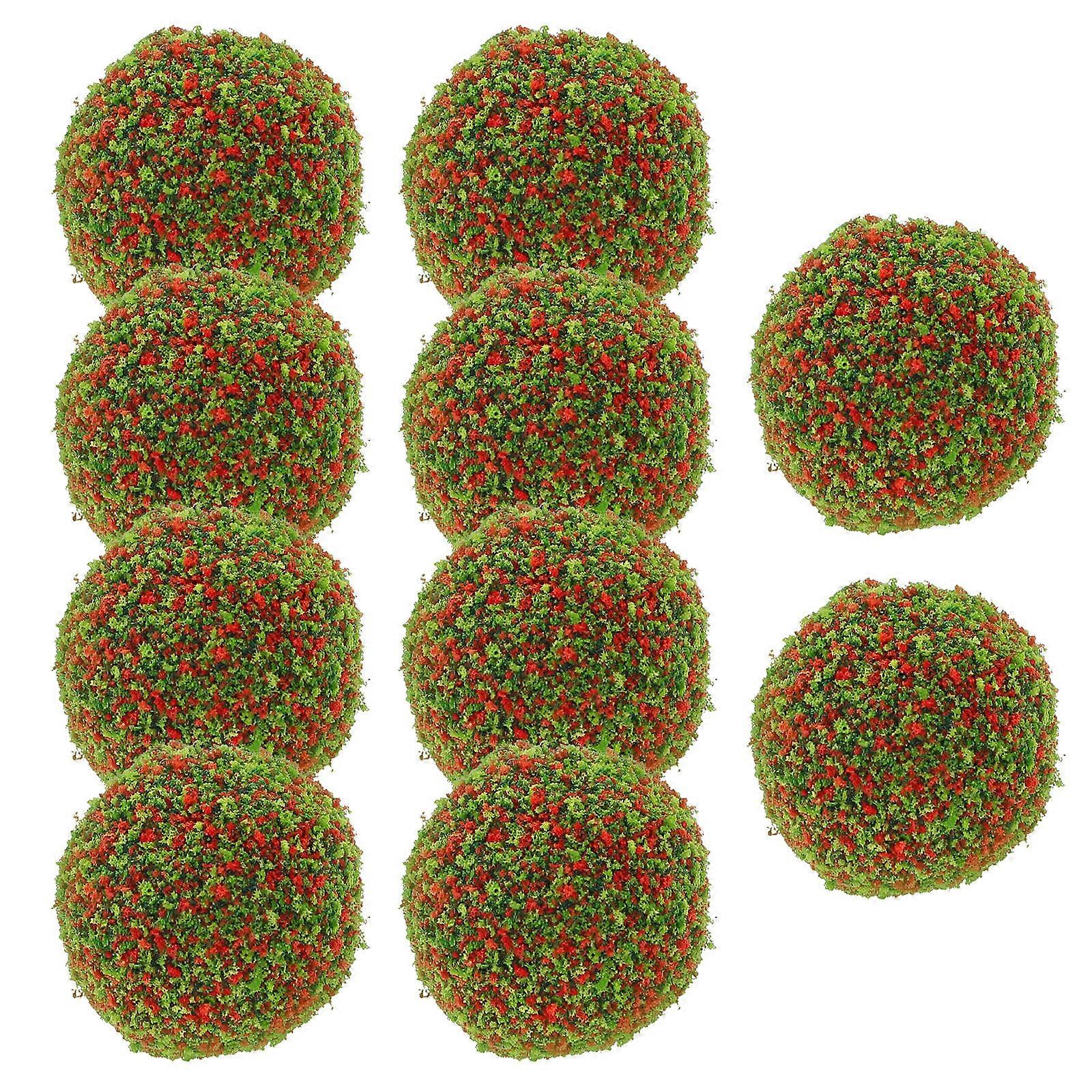 Miniature Shrub Ball Sand Table Decor for Micro Landscape 20Pcs