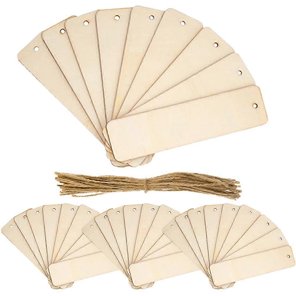 Craft Making Wooden Bookmarks Blank Bookmarks for DIY 4Sets