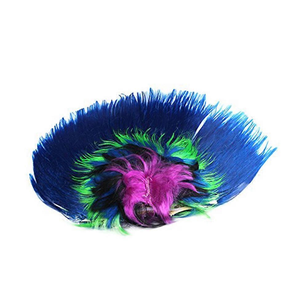Headwear Wig for Masquerade and Festivals 3Pcs Navy Blue