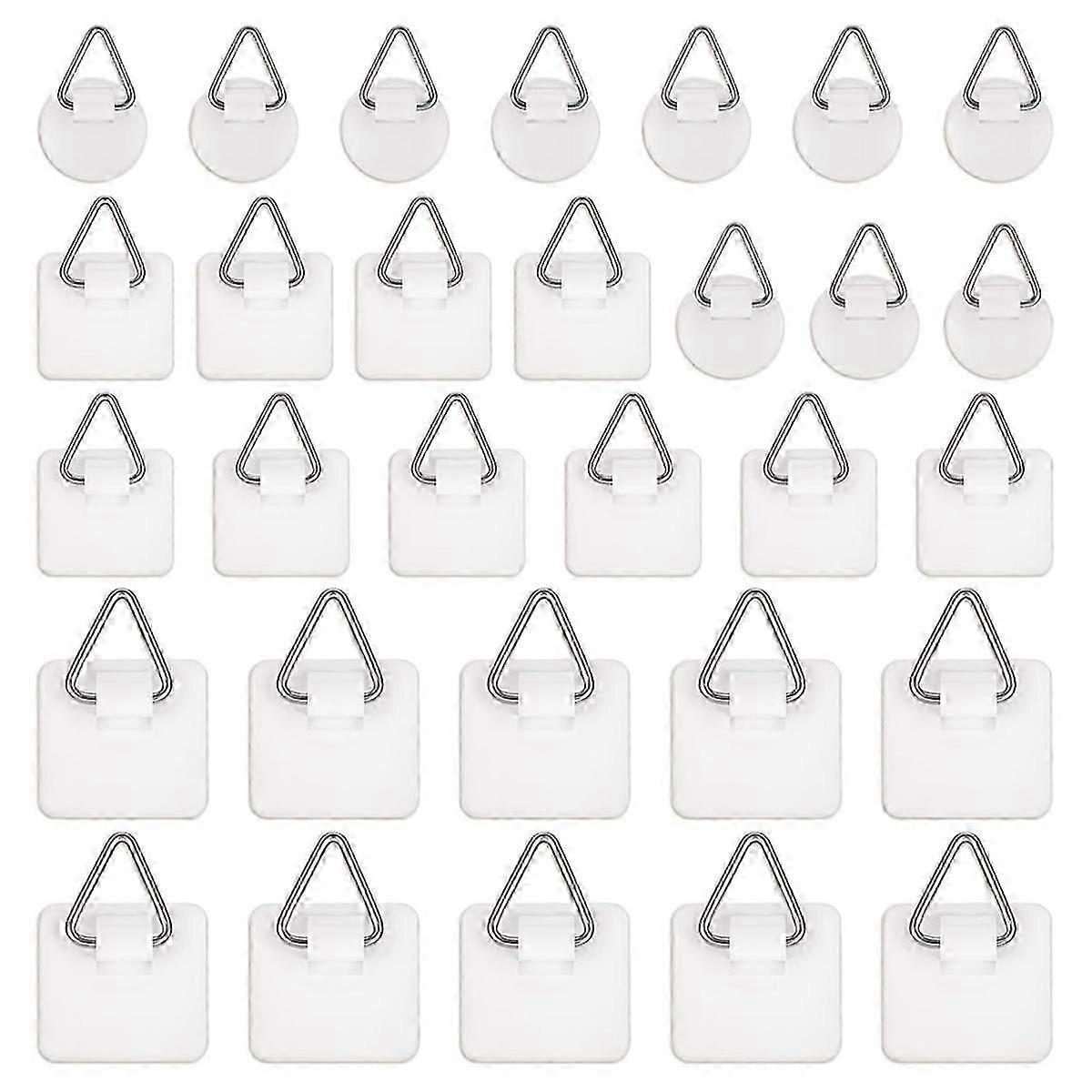 30 Pack Adhesive Picture Hanger Picture Hanging Hooks