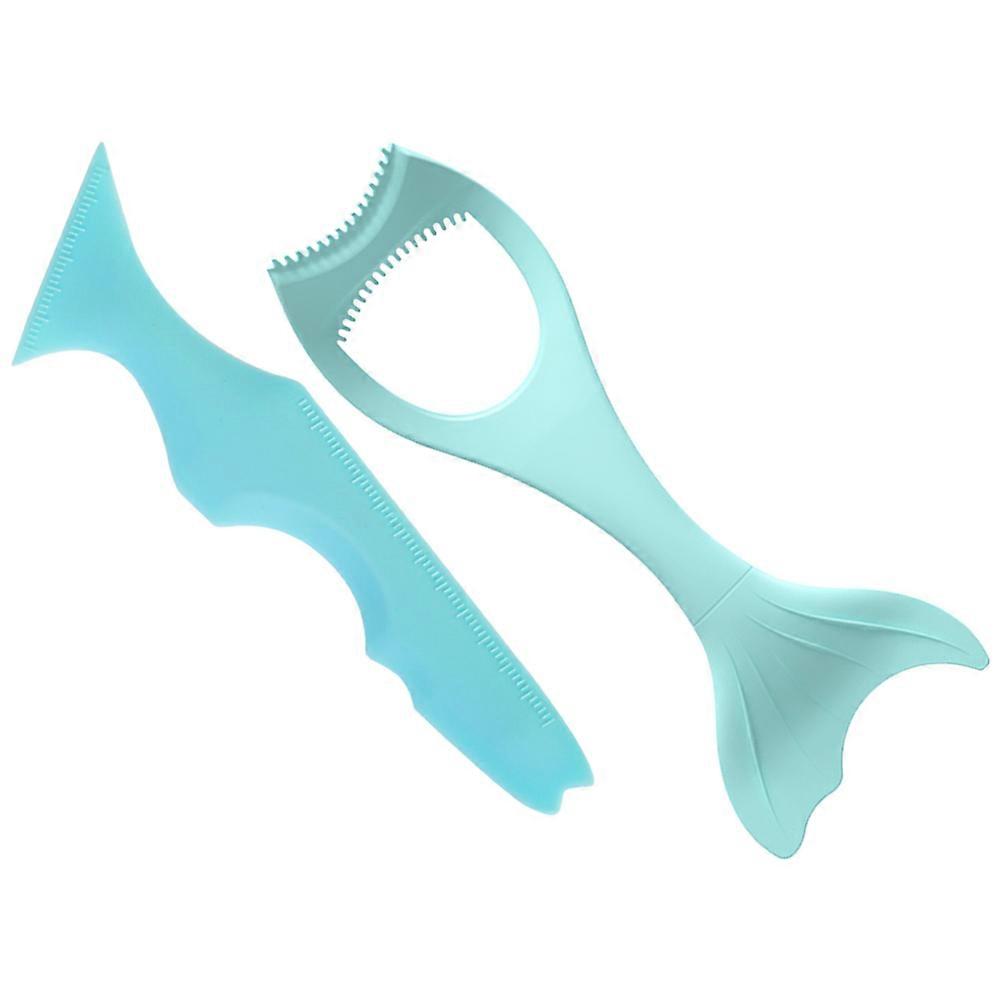 Blue Silicone Eyeliner Stencil for Makeup Use 4Pcs Eye Applicator Tools