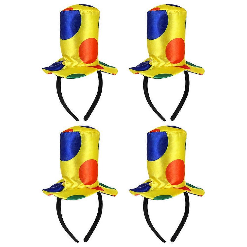 Clown Hat Headband for Fun Parties with 12Pcs Colorful Accessories