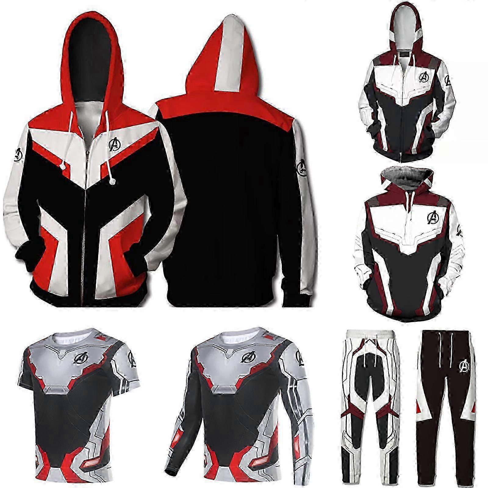 25-26 Avengers Infinity War Endgame Tony Stark Iron Man the Advanced Tech Hoodied/ Tracksuit Pants/ Sweatshirt/ Tops/Coat Cosplay Costume Plus Size