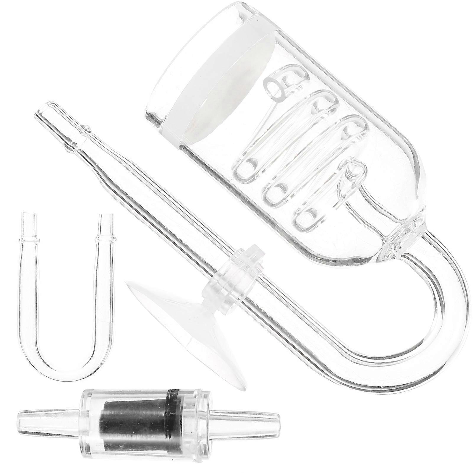 Transparent Fish Tank Diffuser Co2 for Aquarium Use 4Sets Supplies