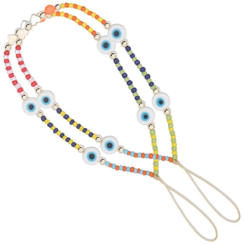 Phone Chain Beaded Phone Charms for Decoration 4Pcs Assorted Color Lanyards