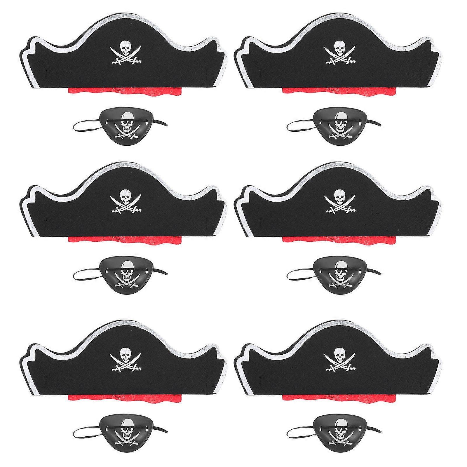 Pirate Dress Accessories Kit for Performance 12Sets Assorted Color Props