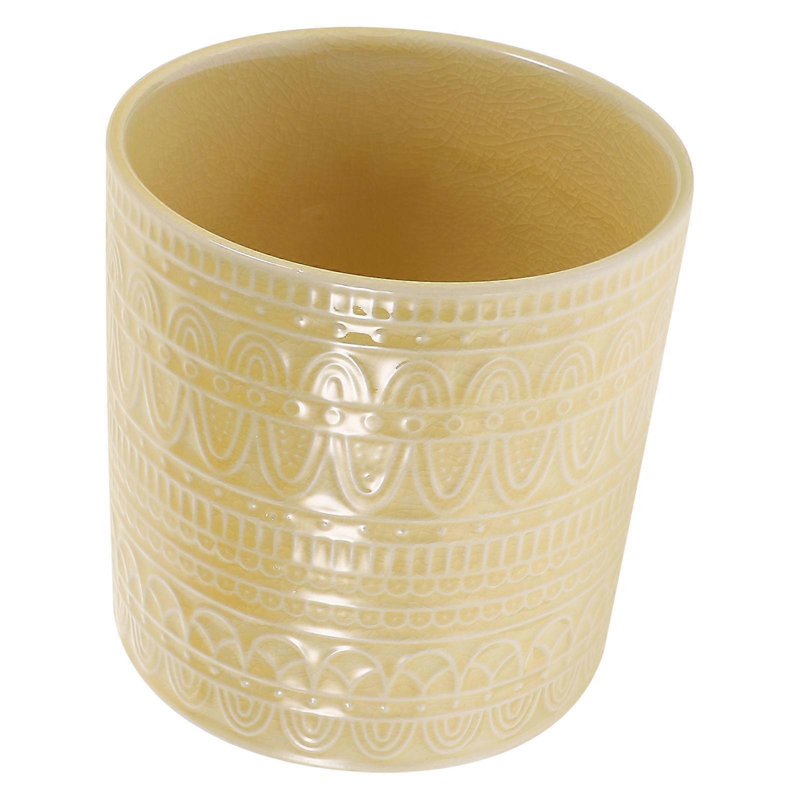 Blue Ceramic Succulent Garden Pot for Flower Planting 2Pcs