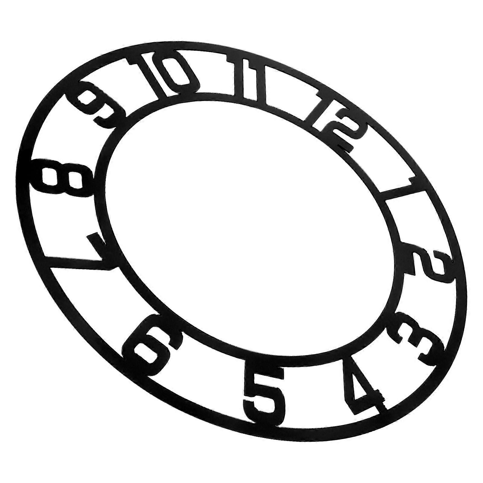 Acrylic Mirror Wall Clock Stickers Round Design for Decoration 4Pcs