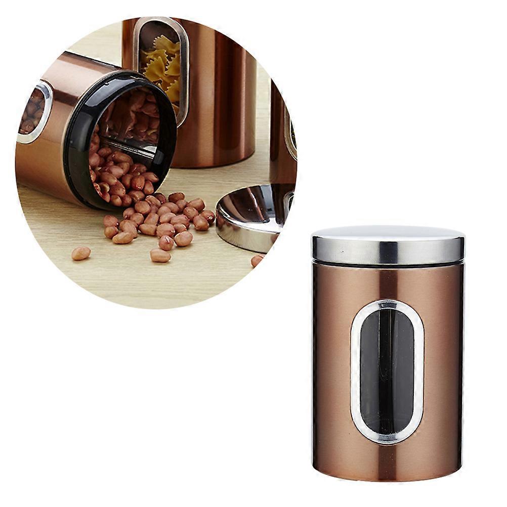 Sealed Can Stainless Steel Food Storage Container for Storage Use 6Pcs