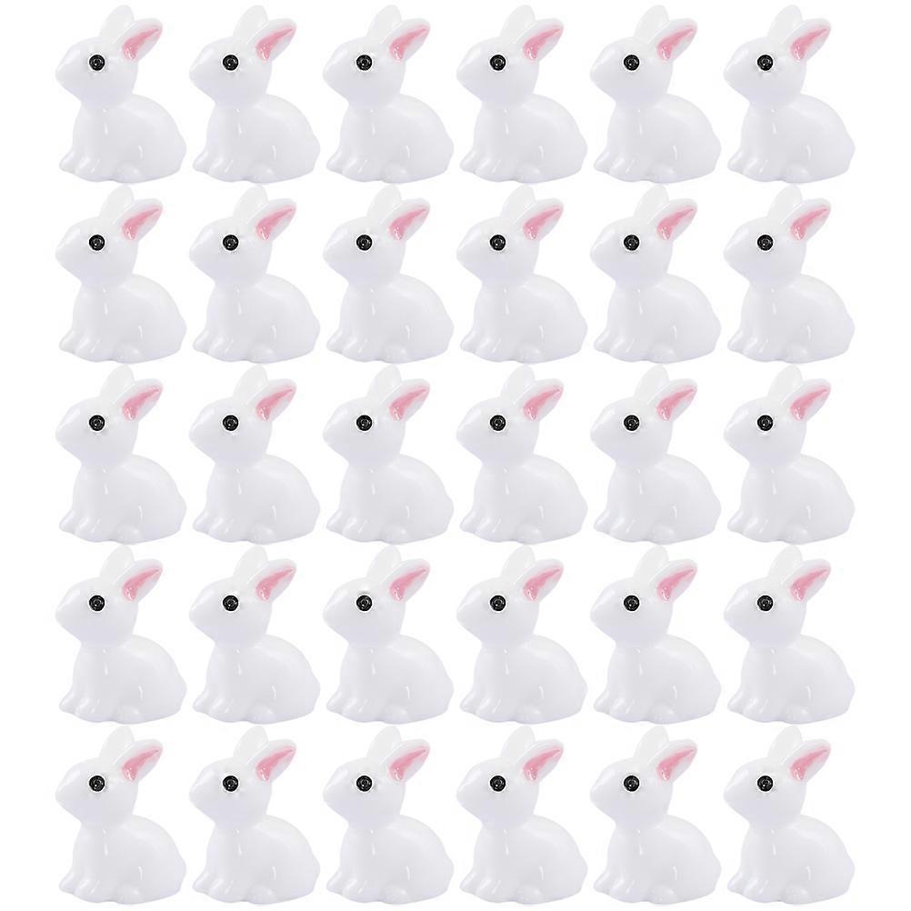 Bunny Figurines Mini Resin Animals for Decor 60Pcs Assorted