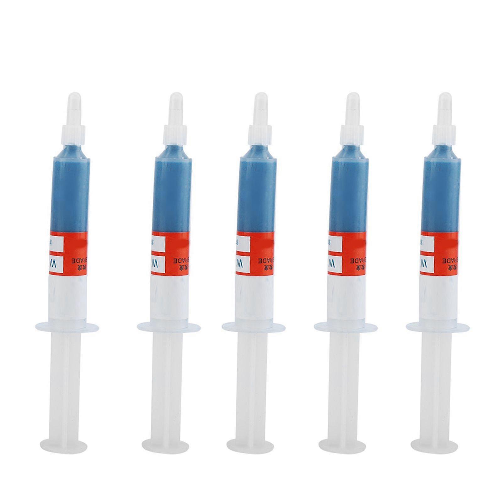 5pc/set Diamond Grinding Polishing Paste Lapping Compound Abrasive Paste Needle Tube W5#2000