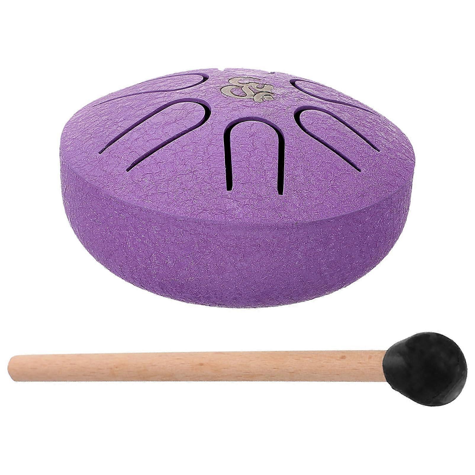 Mini Thumb Drum Set for Beginners – Portable Percussion Instrument with Mallets for Meditation and Music Lessons, Wood Material