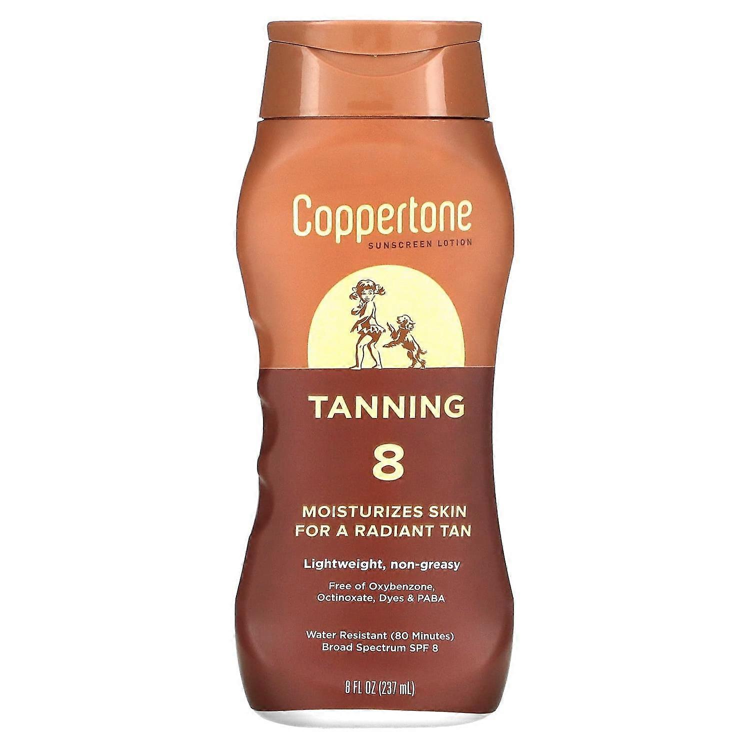 Coppertone, Tanning, Sunscreen Lotion, SPF 8, 8 fl oz (237 ml)