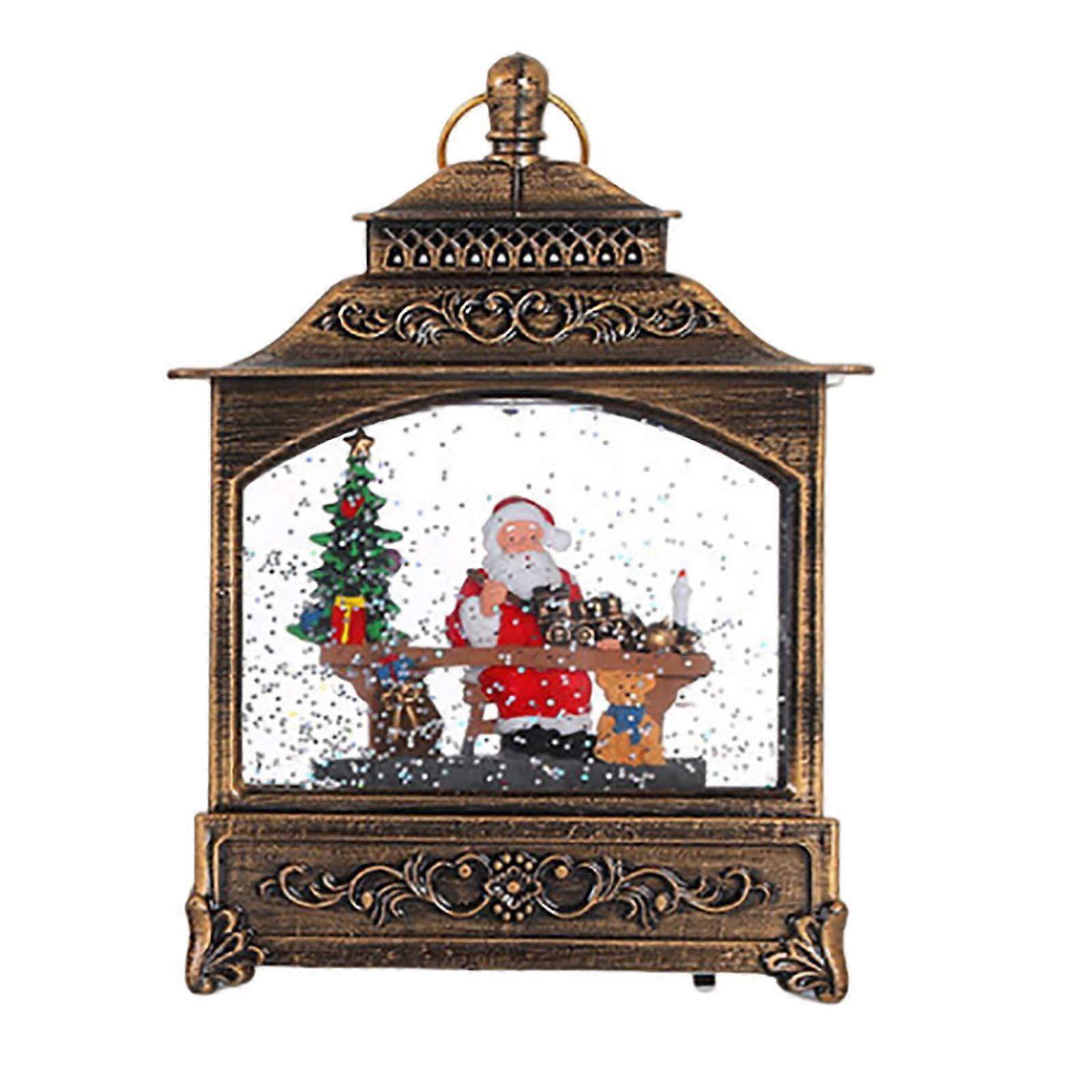 Music Christmas Snowball Light with Rotating Snow Effect | USB & Battery Powered | Compatible with St. N.I.C.K Water Lights | Indoor Holiday