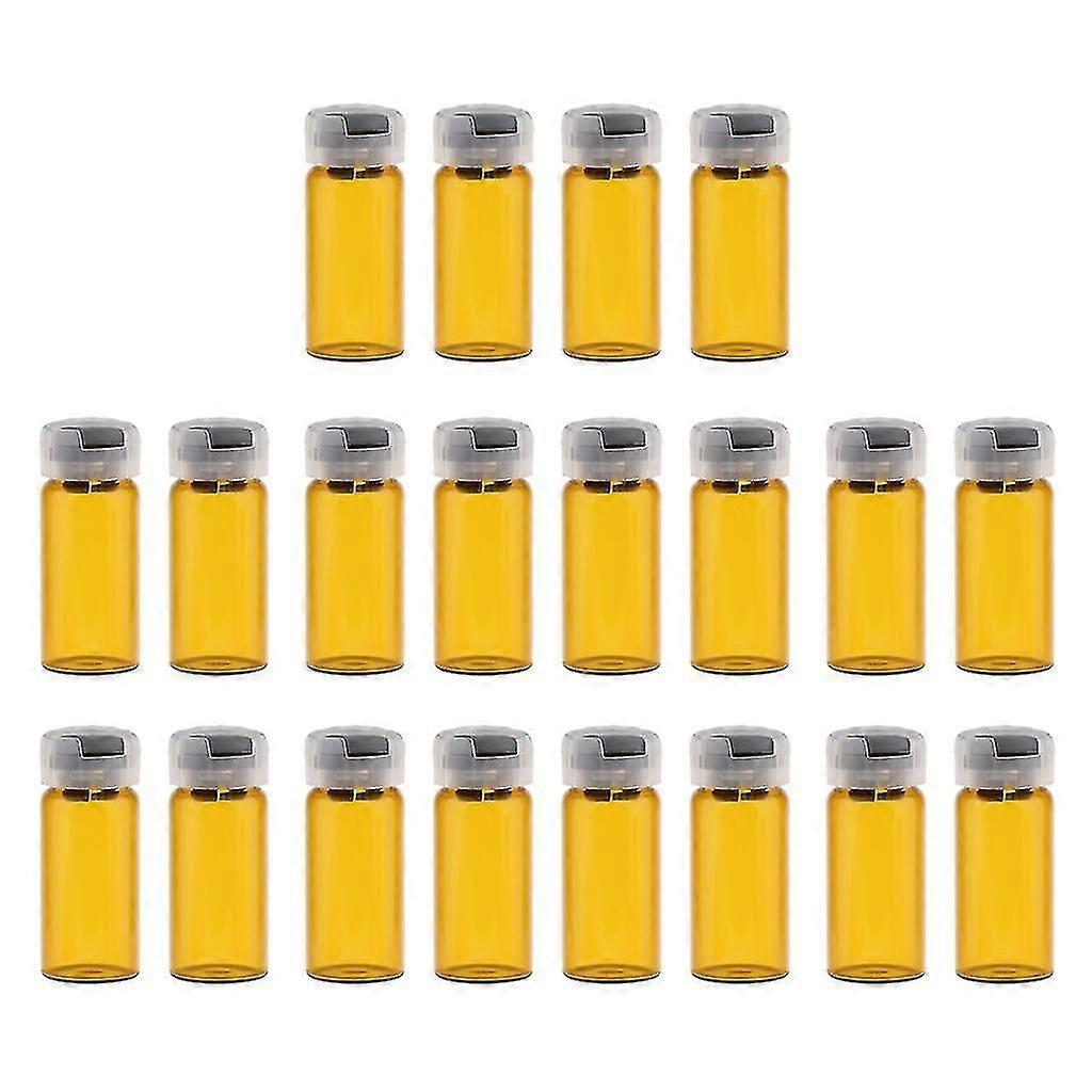 20x Empty Sterile Glass Sealed Serum Vials Liquid Containers 10ml