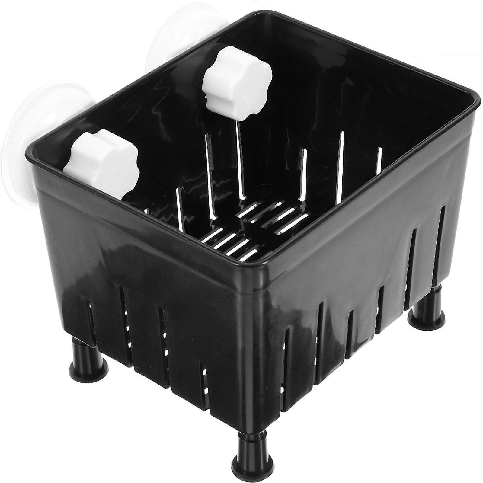 Fish Isolation Box for Aquarium Breeding with 2Sets Black Plastic Boxes