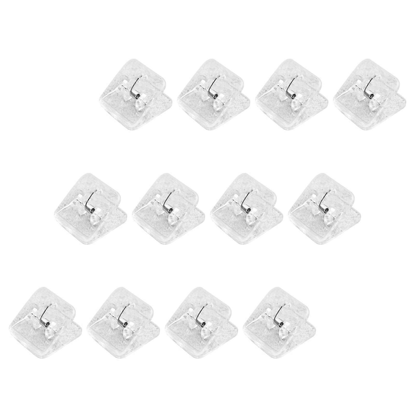 File Folder Paper Binder Clips for Document Organization 40Pcs Transparent Plastic