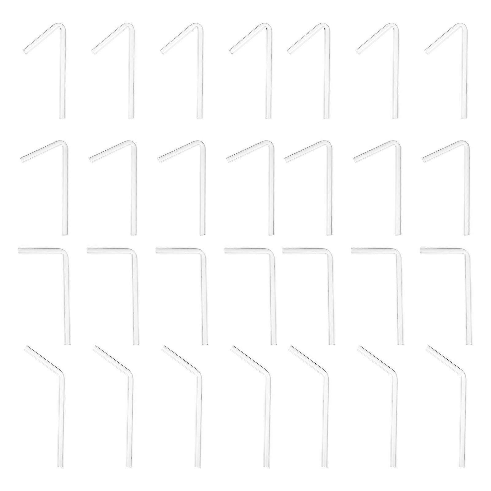 40个玻璃管45/60/90/120度弯头玻璃仪器实验室设备