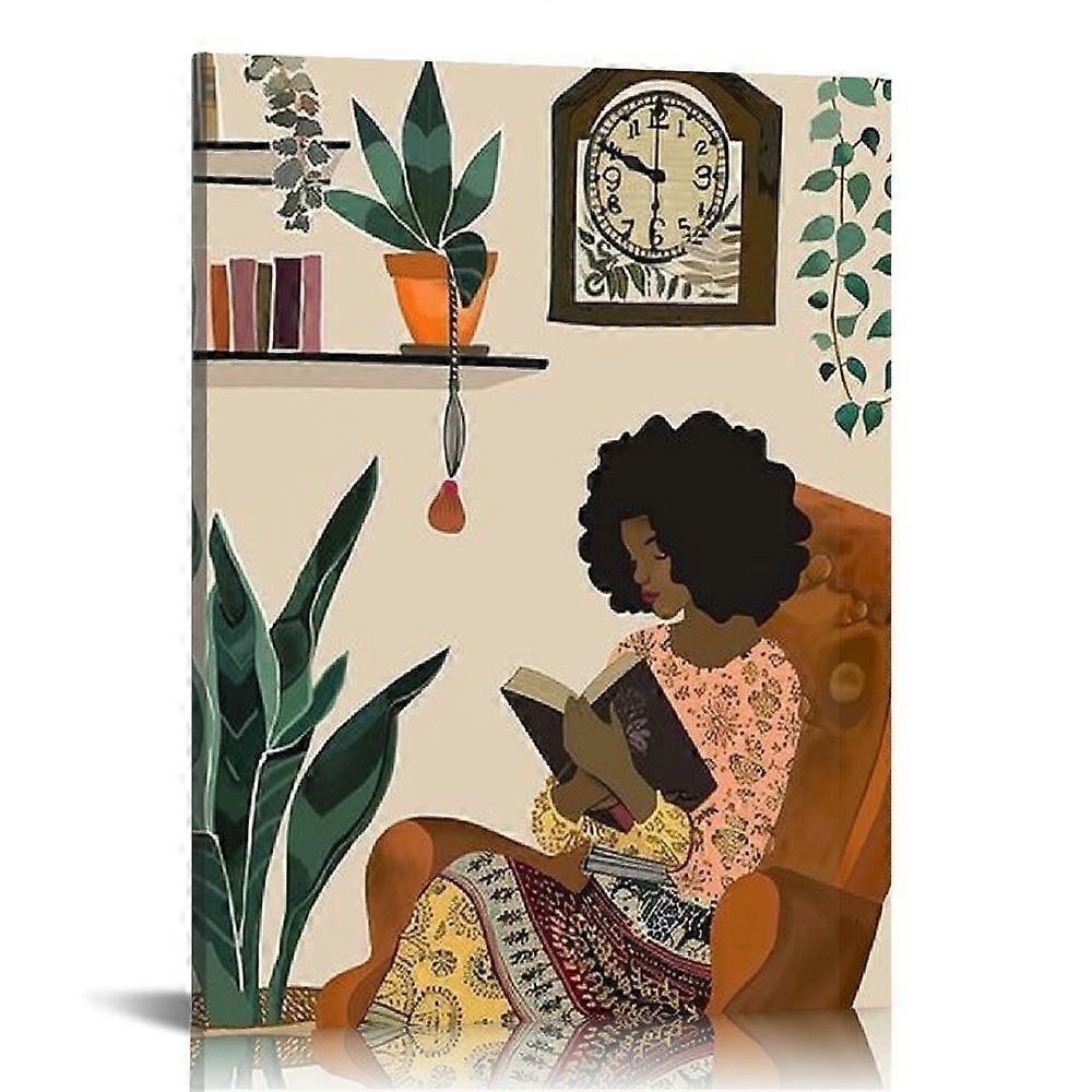 Sort Boho vægkunst, afroamerikansk Boho væg A-ouyab218