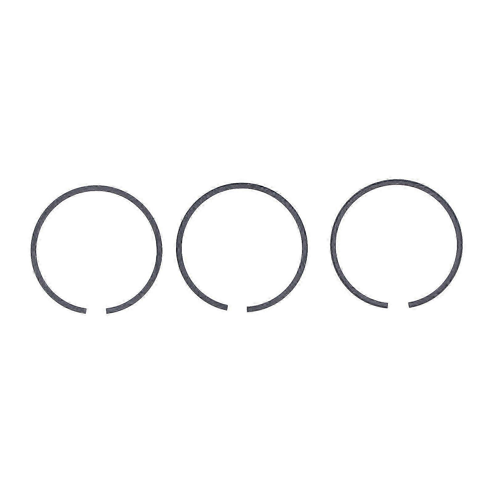 3Pcs Air Compressor Piston Ring 47mm Metal 3P Accessory Replacement Part Set Kit for OTS