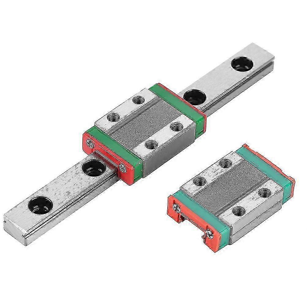 MGN9B 100mm Linear Guide Rail 9mm Width with 2pcs MGN9B Rail Block 25-26