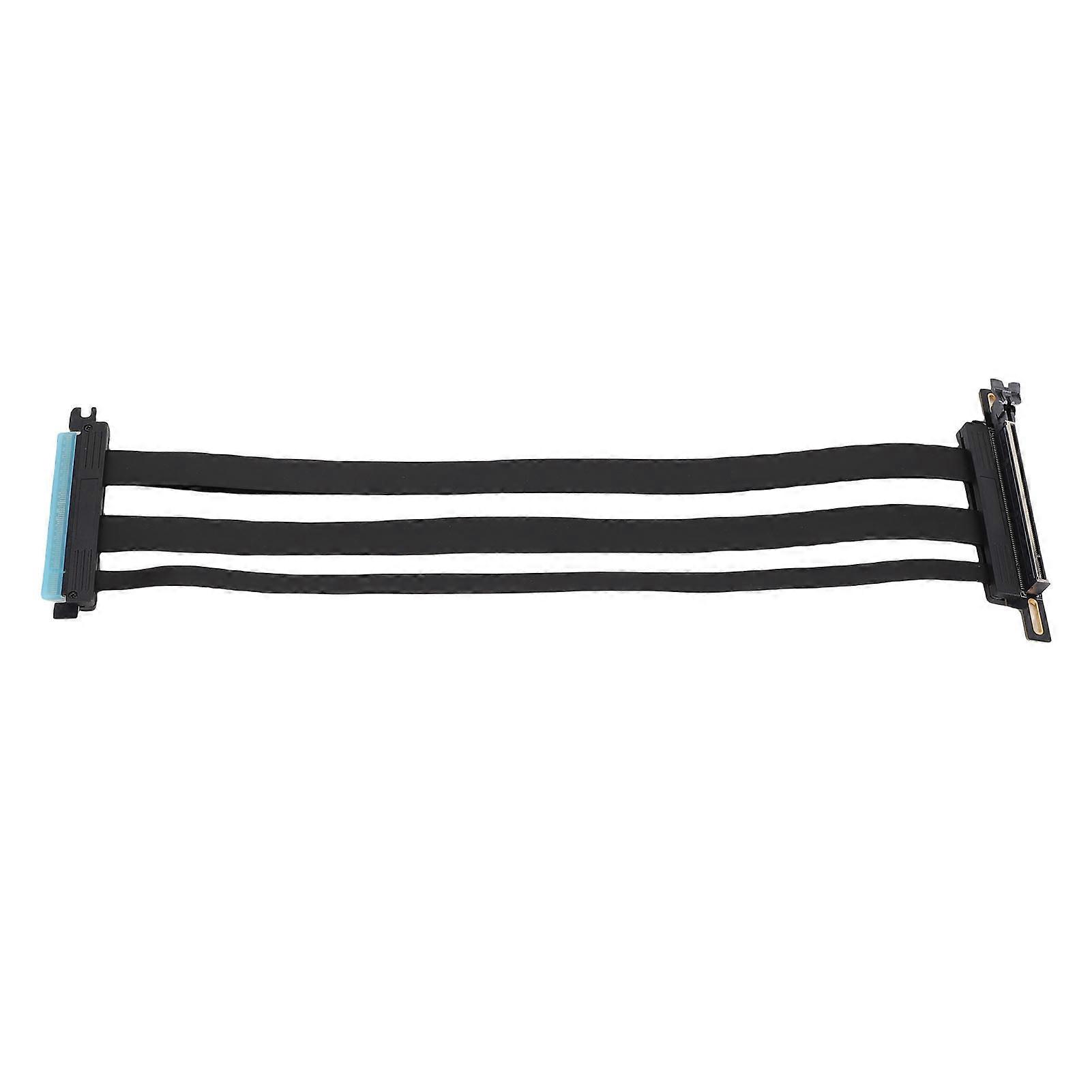 PCIe 5.0 X16 Riser Cable 90 Degree Right Angle 128Gbps GPU Extension 40cm for ITX Builds