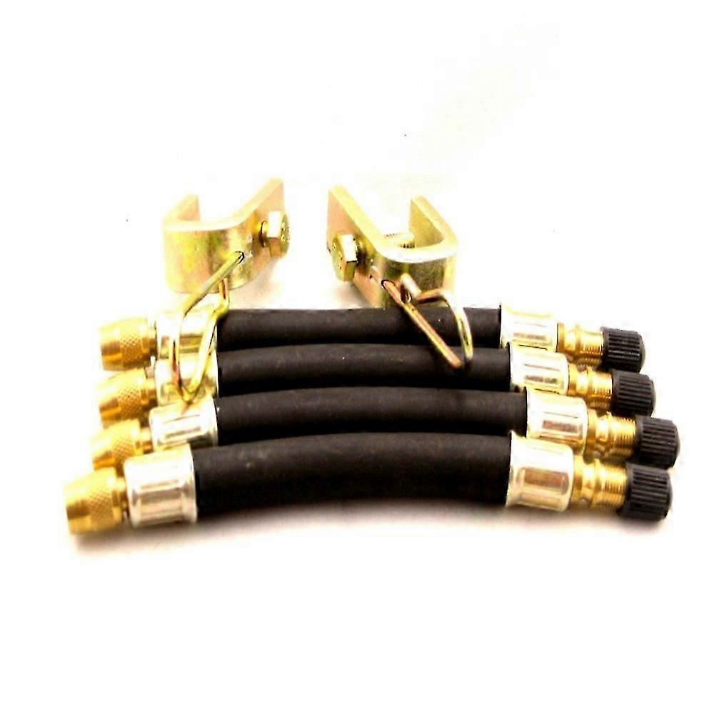 4 יחידות הארכת שסתום צמיגים משאית כפולה משאית טרנזיט ואן מתאם 140 מ"מ + 2 יחידות אופני מהדק