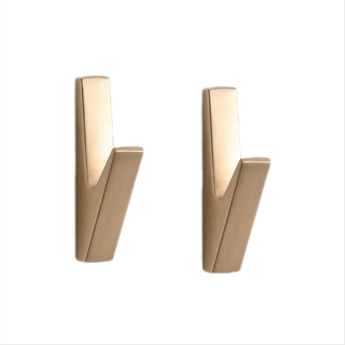 Matte Wall Hooks Bathroom Accessories Coat Hooks Towel Hook Gold