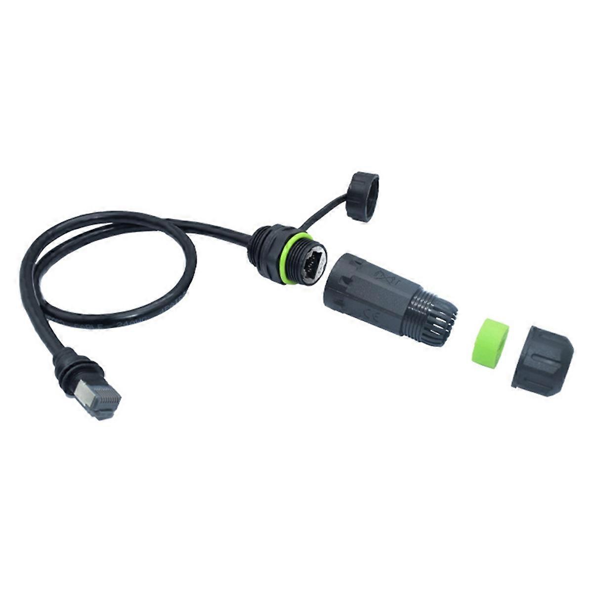 100 cm for Gen3 Ethernet Adapter for Mini Cable Extension to RJ45 Coupler IP68 Waterproof for Dish and Router