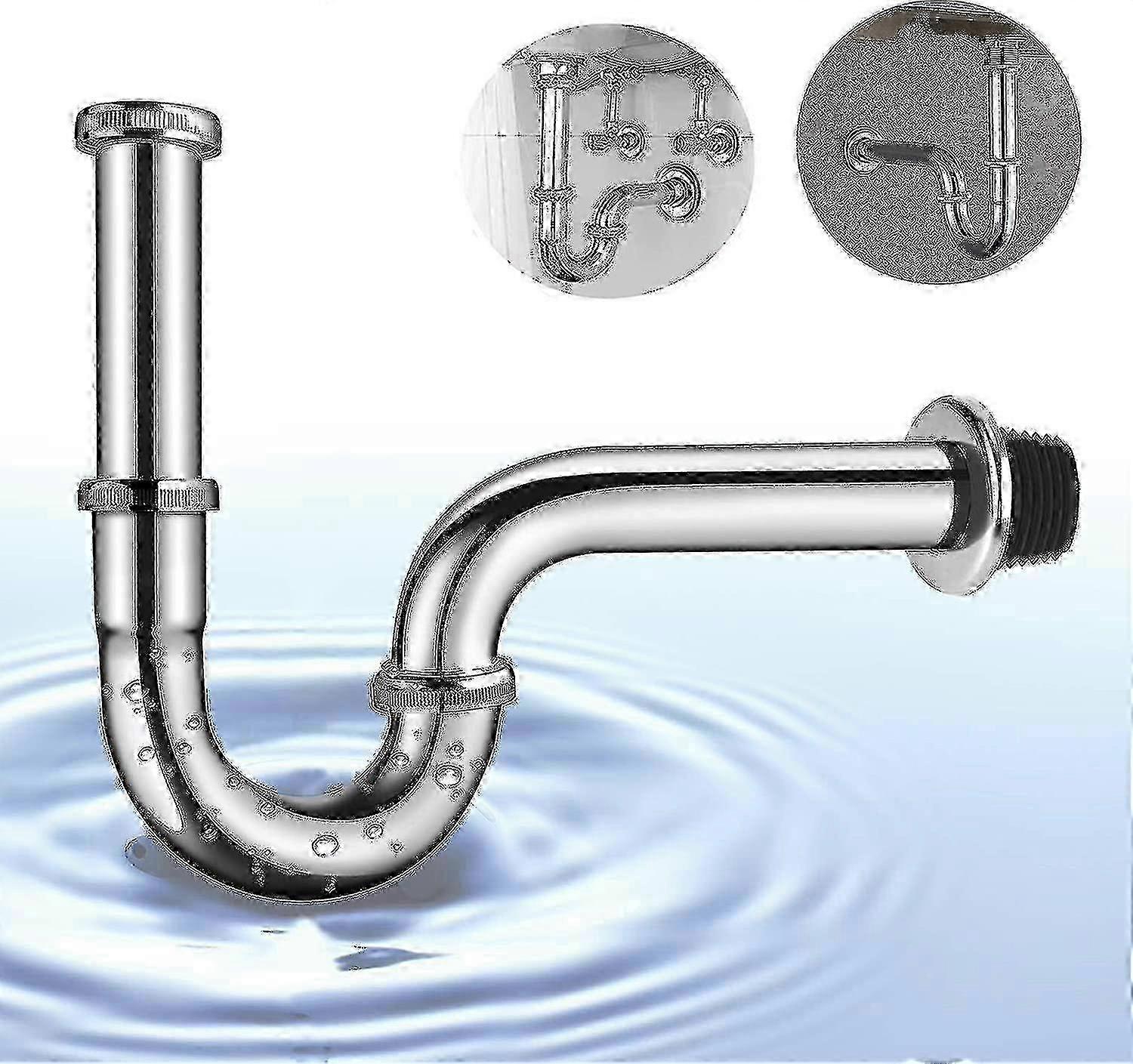 Siphon Washbasin Universal Washbasin Drain Set For Shortening Quality Pipes Pipe Siphon Siphon Rubber Seal For Washbasin + Drain With