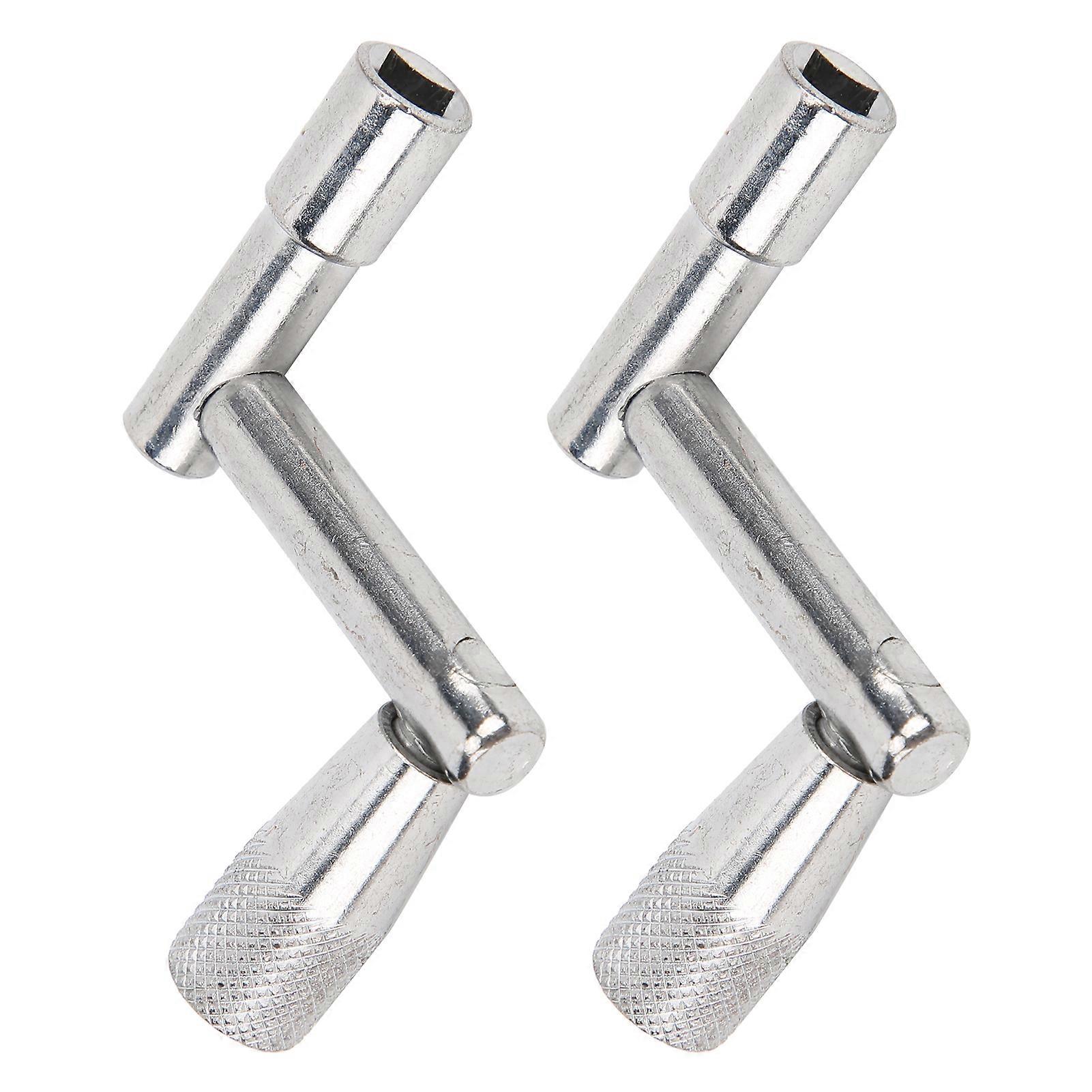2Pcs ZShape Drum Wrench with 0.55cm Inner Diameter Instrument Accessory for Rotating Screws