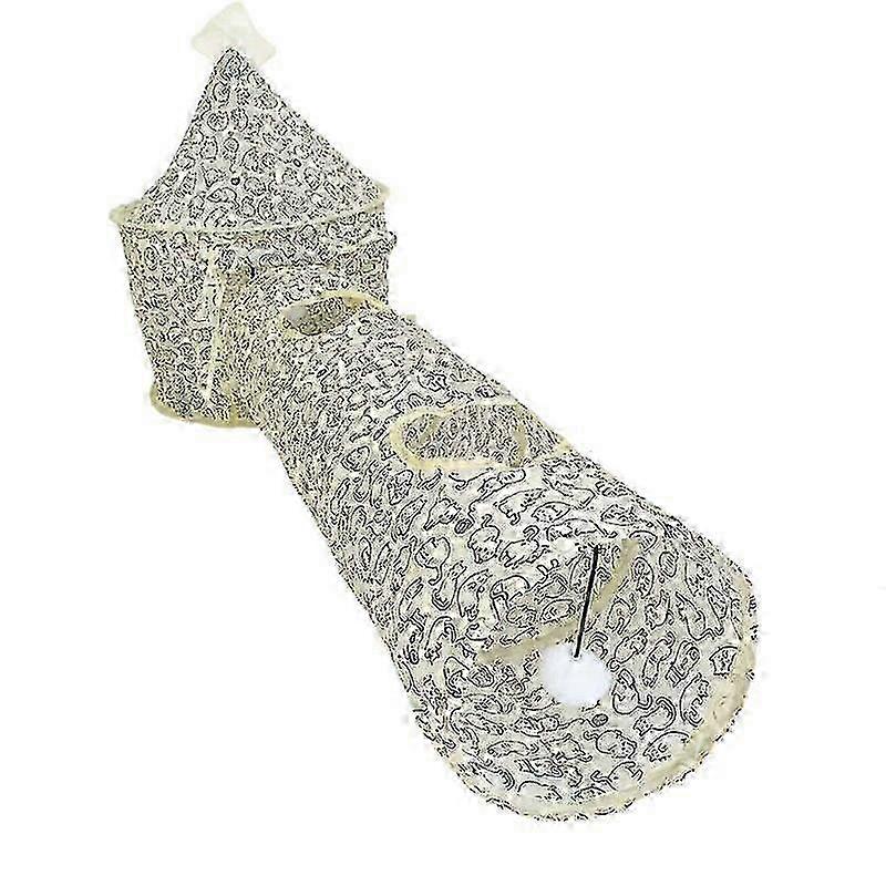 Cat Tunnel Tent Playhouse Set With Peek Holes, Foldable Cat Toy