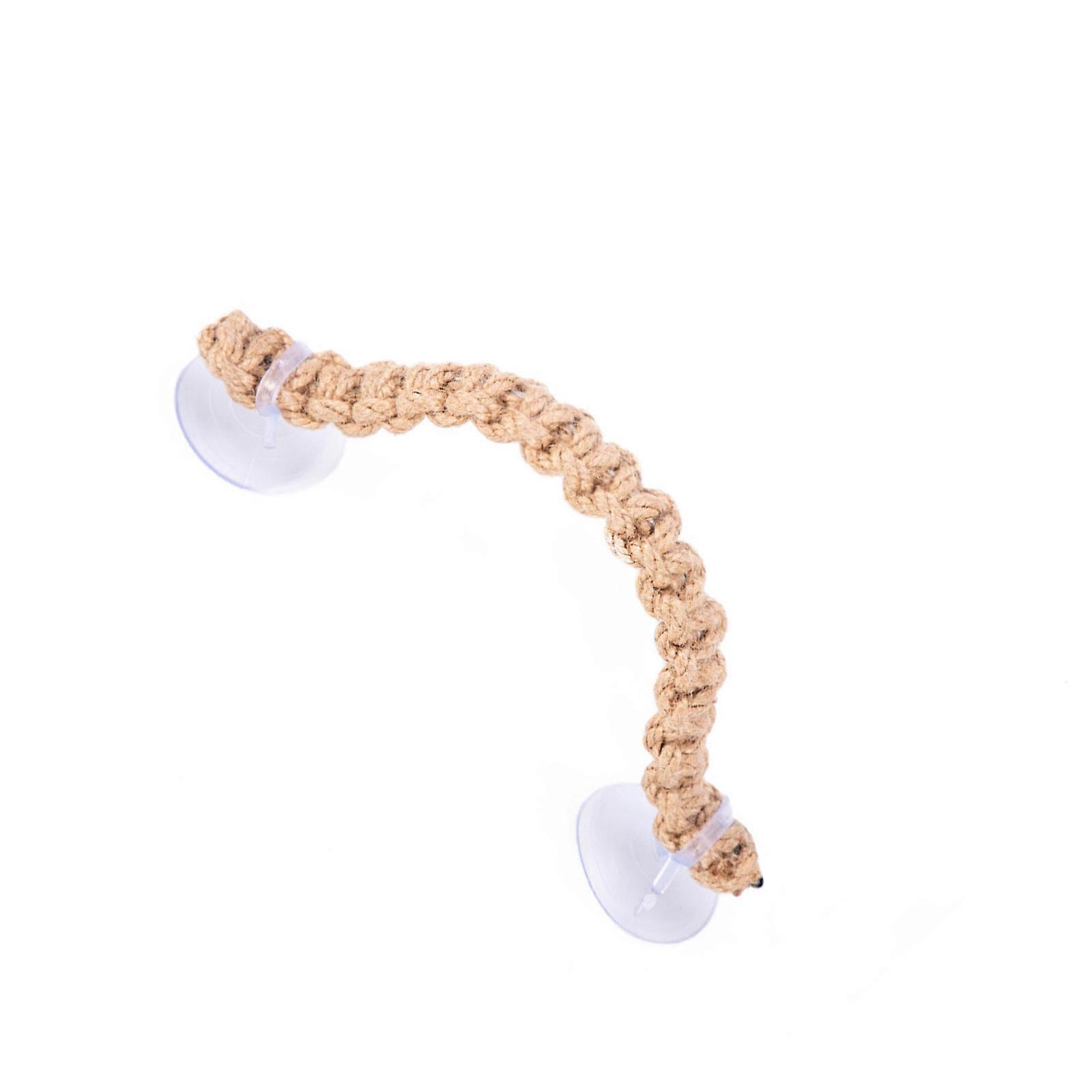 Washable Braiding Rope Climbing Toy for Small Reptiles Flexible Shape Changing Decors in Hermit Crabs Tanks Setups Multicolor