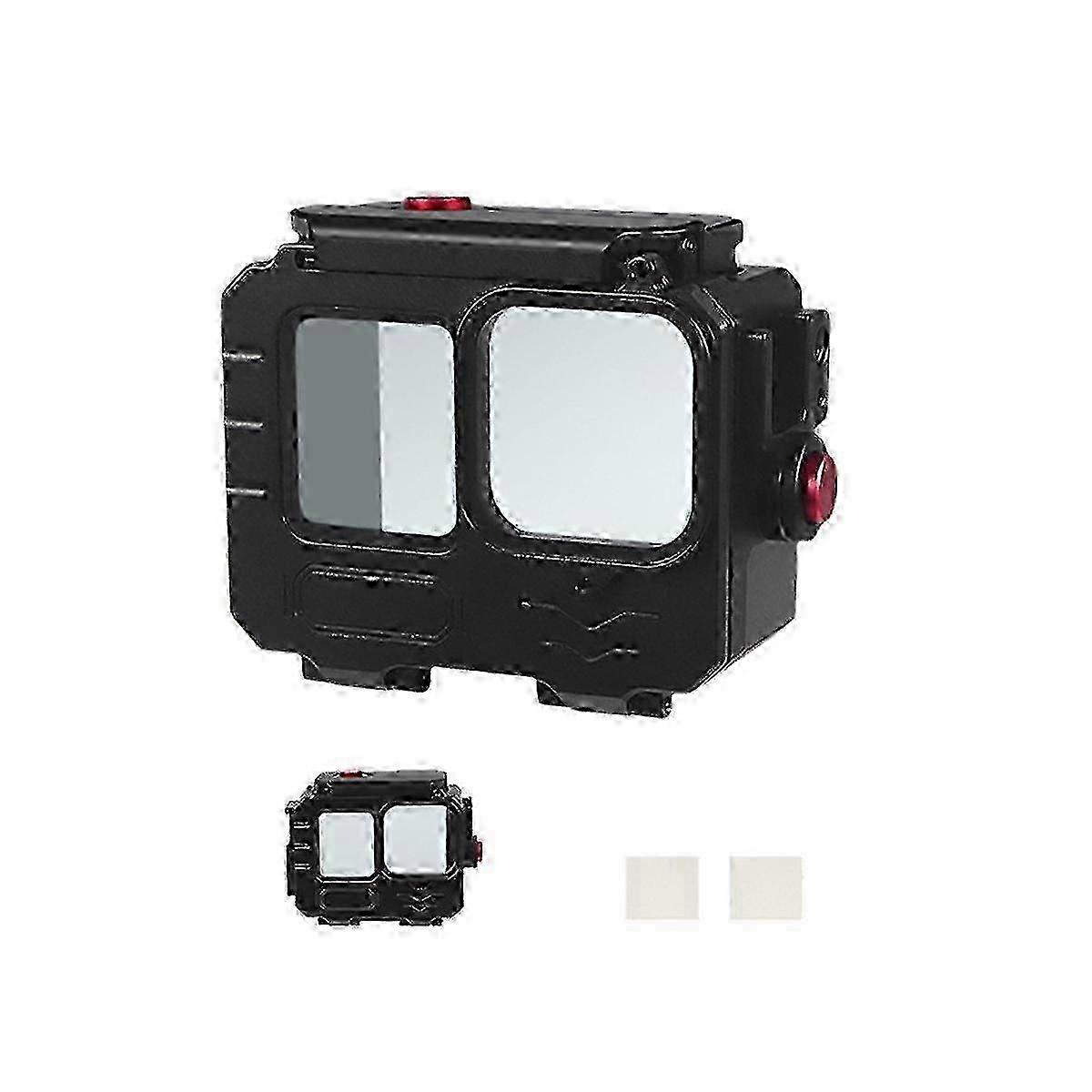 Underwater Diving Housing with 80M Waterproof and Aluminium Frame for GoPro 12/11/10 Action Cameras A