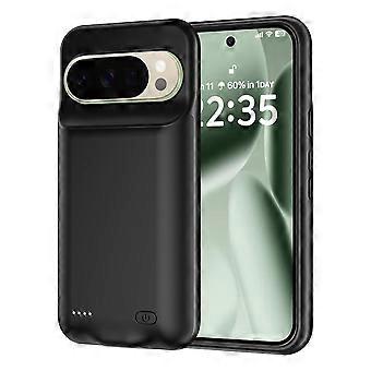 A49 Kompatibel Til Google Pixel 9 / 9 Pro Telefonopladercover Blødt TPU Edge 6000mAh Beskyttende Bagcover