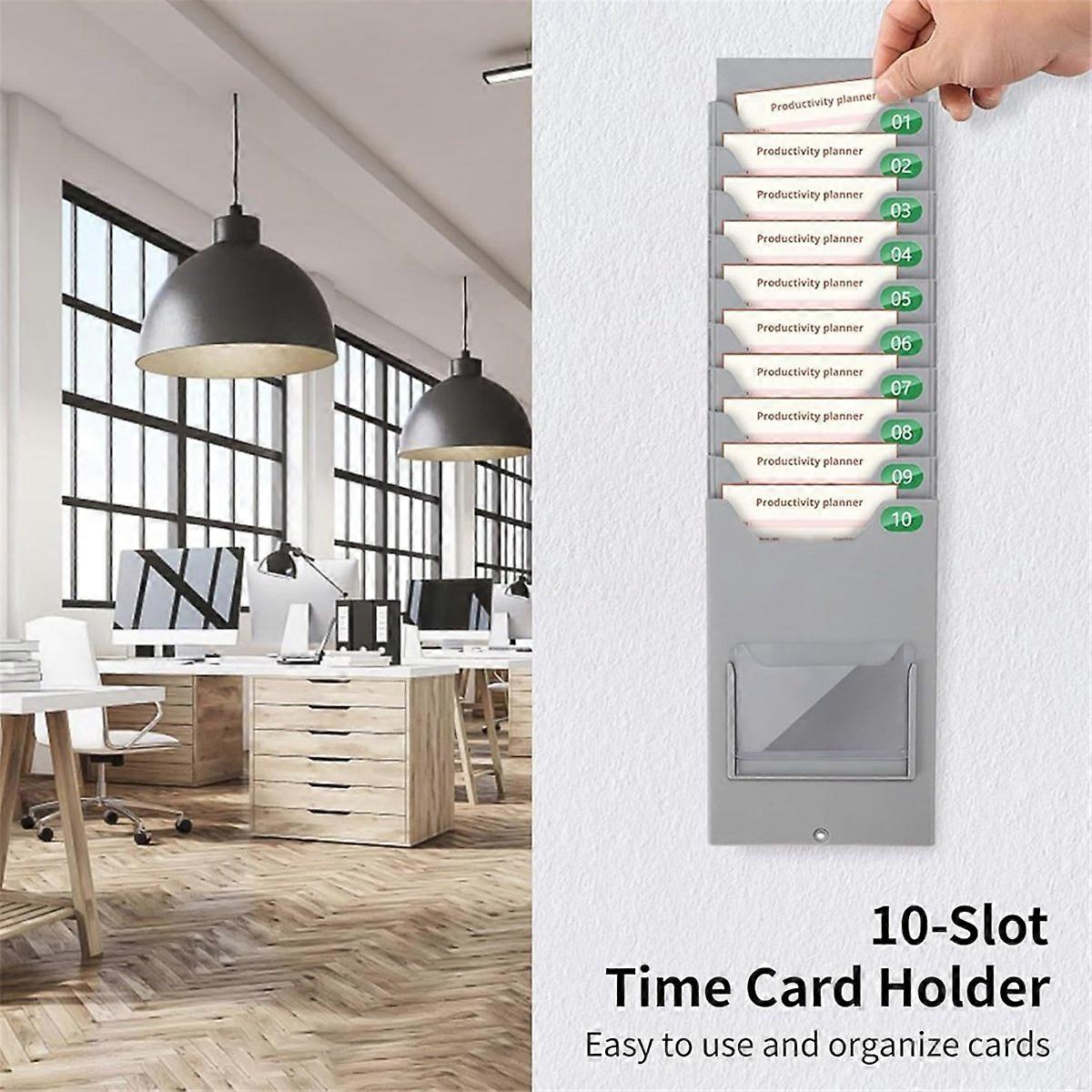 Time Card Bag Office Material Punch Card Rack Hanging Storage Rack Multi-Function Rack Optional Position