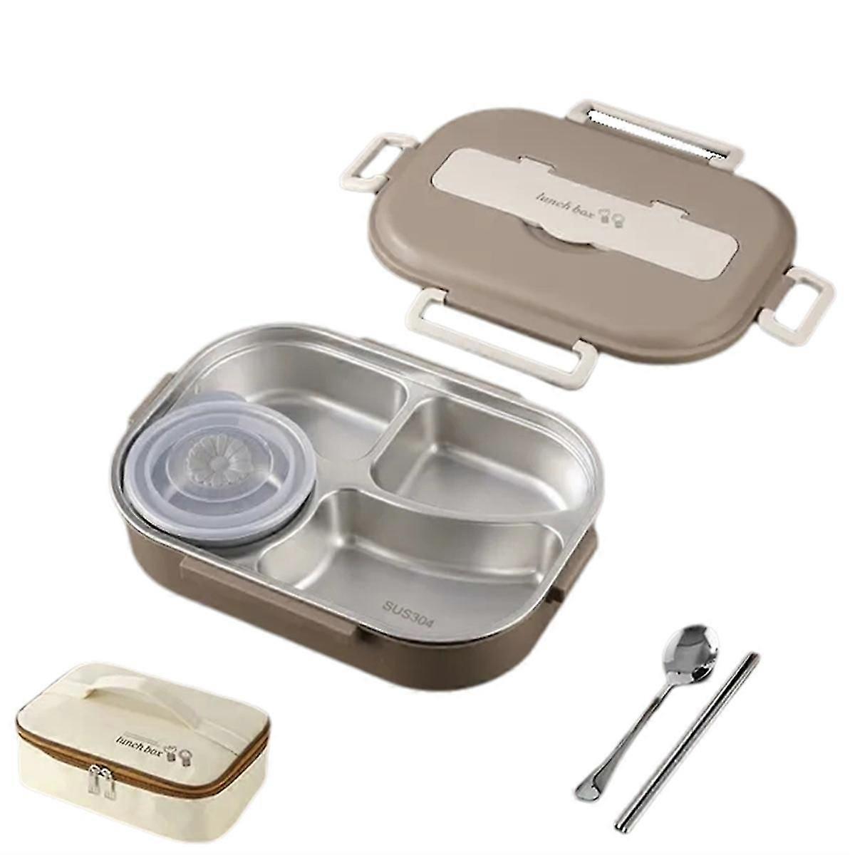 unique 4-Compartment Lunch Box Portable Thermal Insulation Lunch Box