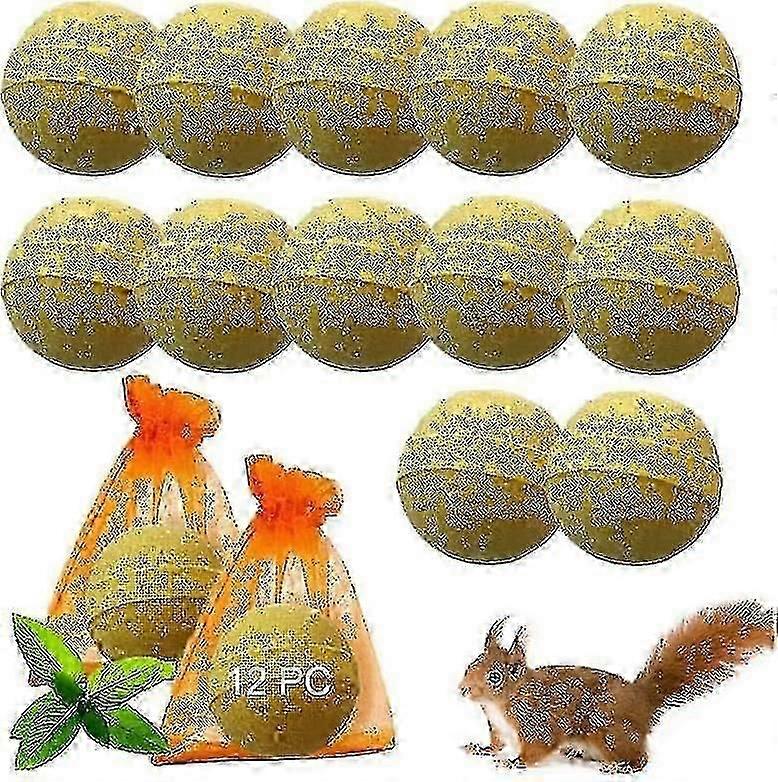 natural squirrel deterrent 12 pack for garden and attic