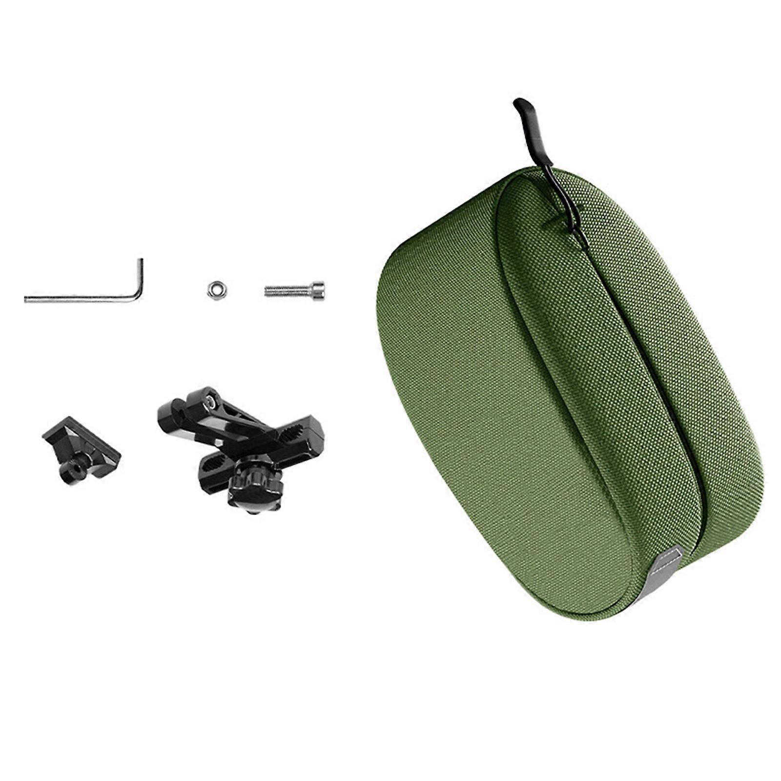 Quickly Release Bike Saddles Bag With Adapters Brackets Reflective Strips for Long Distances Cyclists  Green