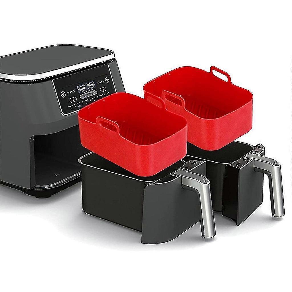 Reusable Rectangular Nonstick Silicone Air Fryer Basket Silicone Material