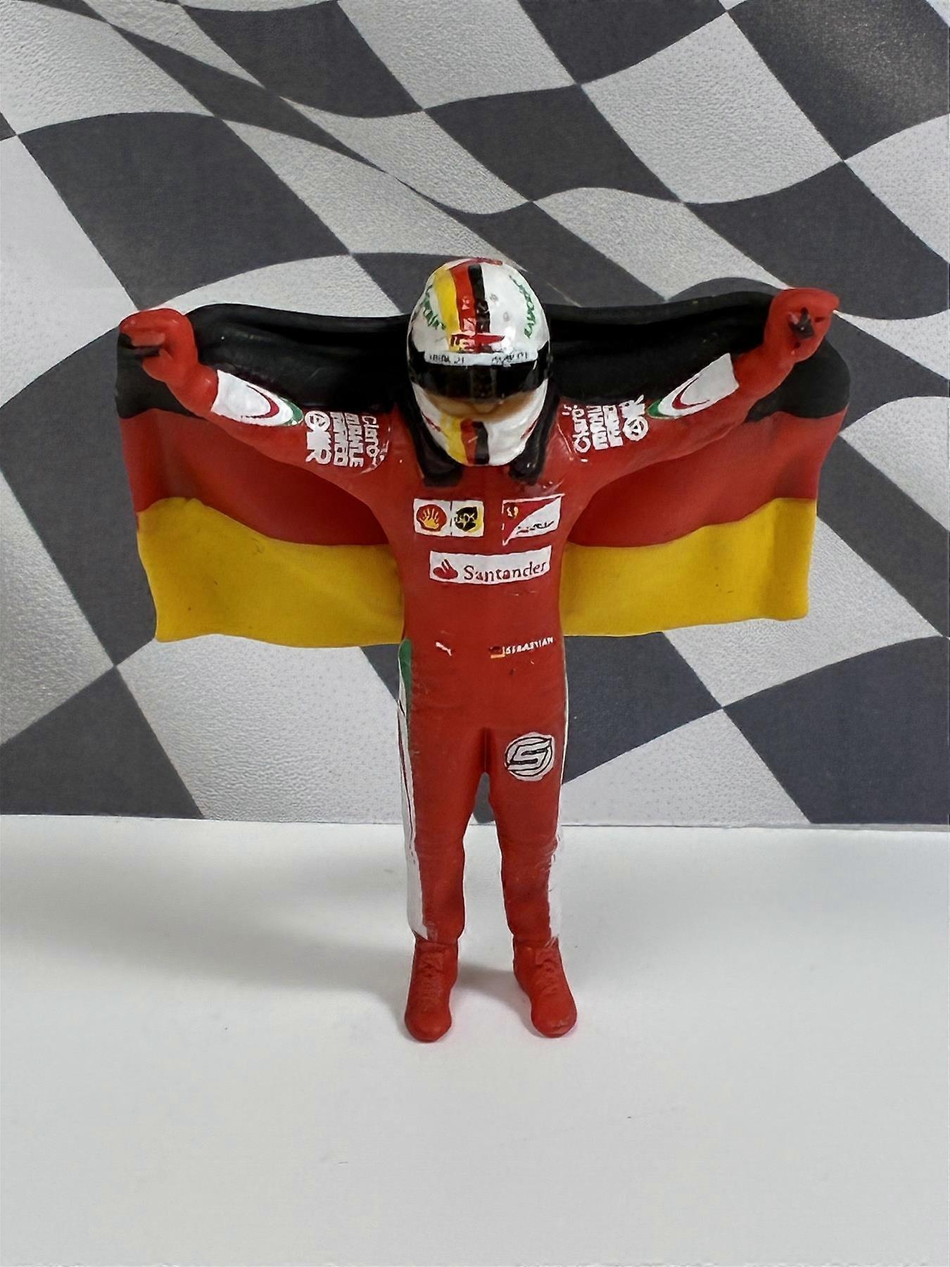 Sebastain Vettel With Flag Diecast Figure 1:43 Scale Cartrix CT073